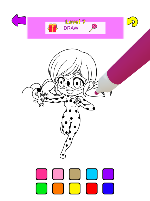 Screenshot #5 pour Ladybug Coloring & Nail Salon