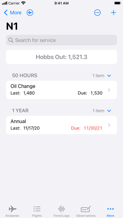 aeroLogbook Screenshot