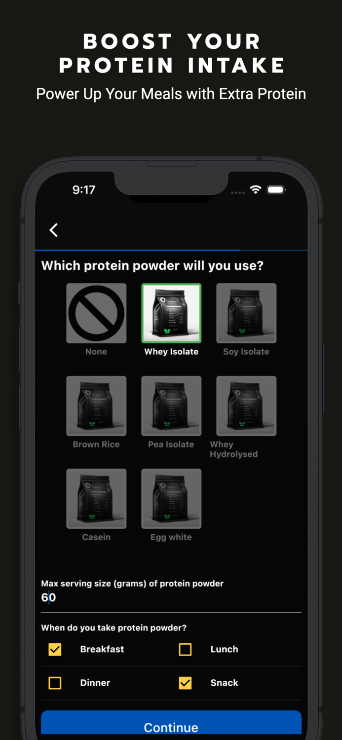 Gaintrain Bulking Meal Planner