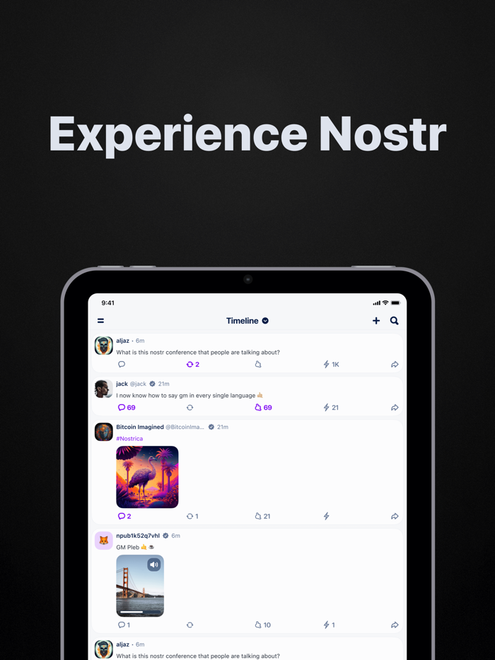 Plebstr - Nostr client