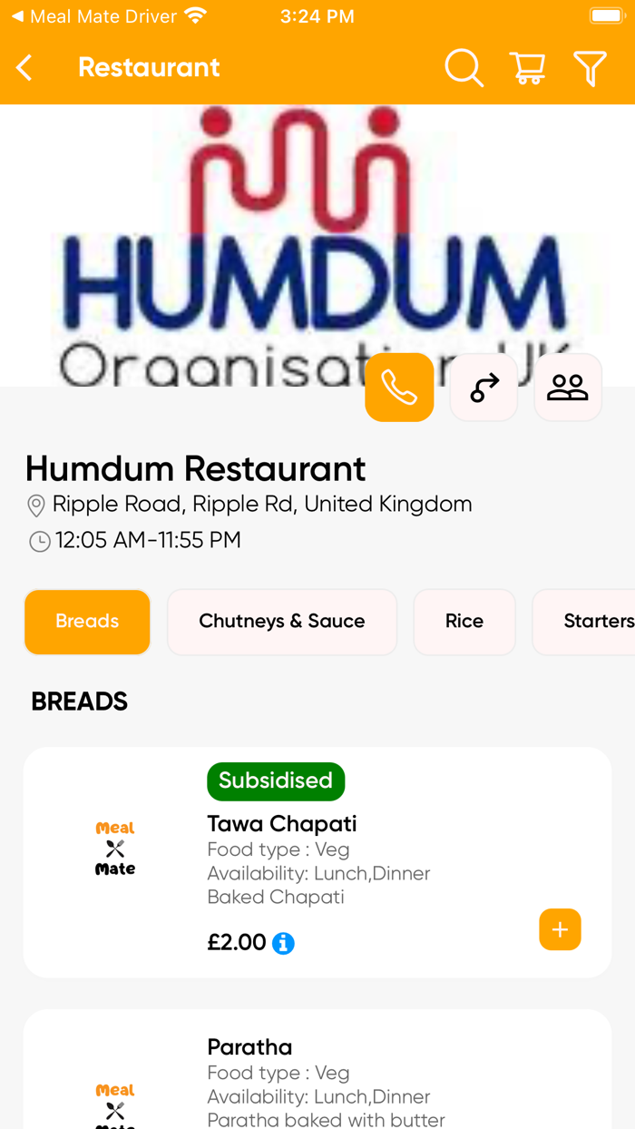 Meal Mate - Food Delivery