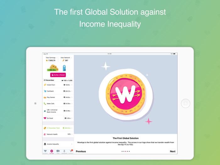 WowApp - Earn. Share. Do Good.