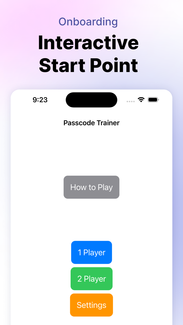 Passcode Trainer