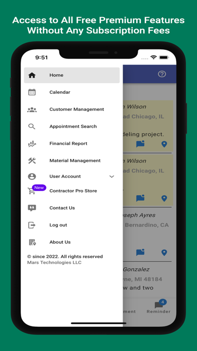 Contractor Pro App Screenshot