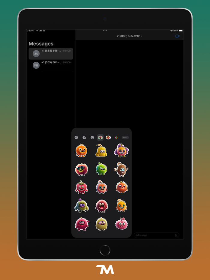 Monster Fruits Stickers