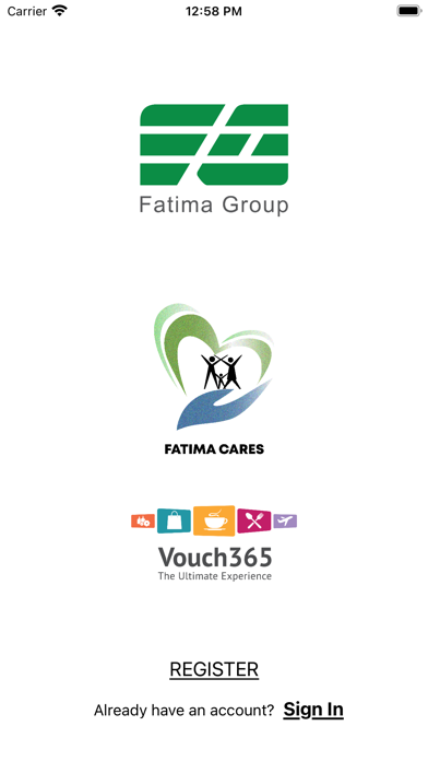 Fatima Cares Vouch365 Screenshot
