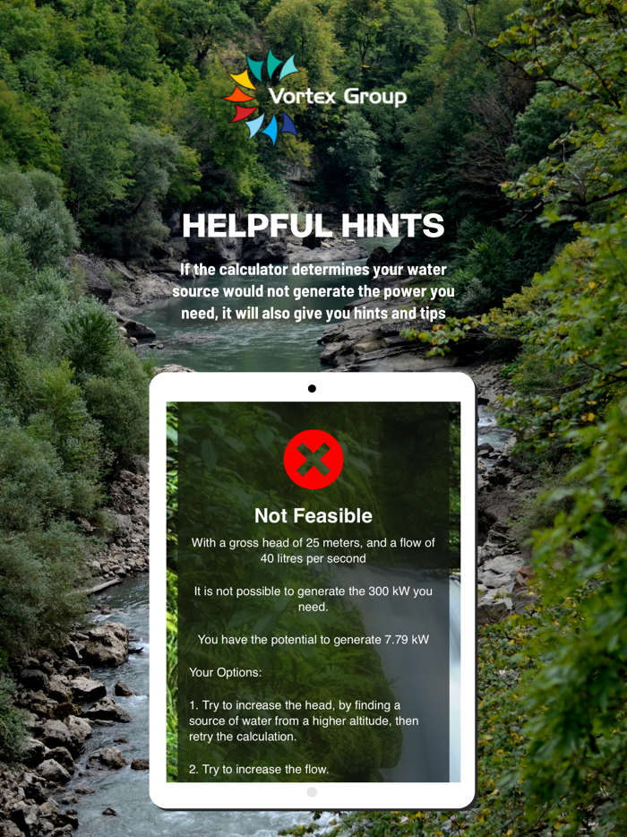 Vortex HydroPower Calculator