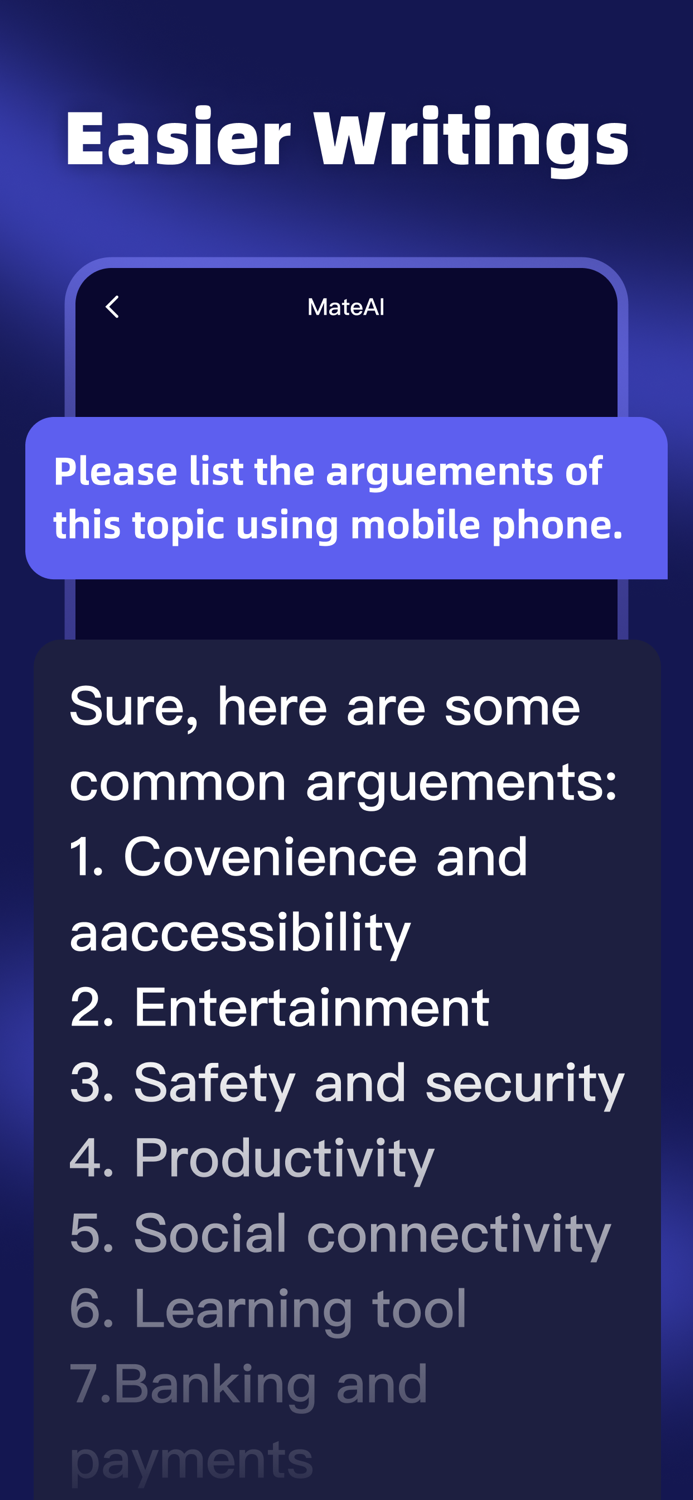 MateAI - AI Writing and ChatBot