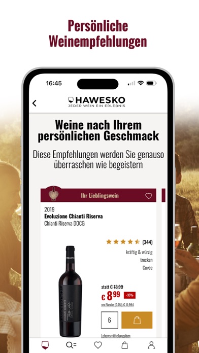 Hawesko - Wein mobil kaufen Screenshot