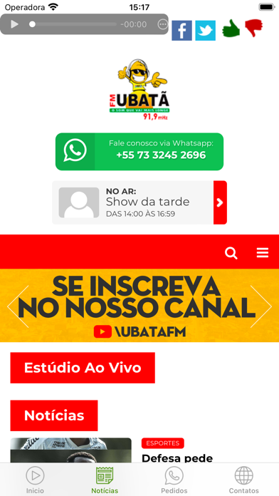 Rádio Ubatã FM Screenshot