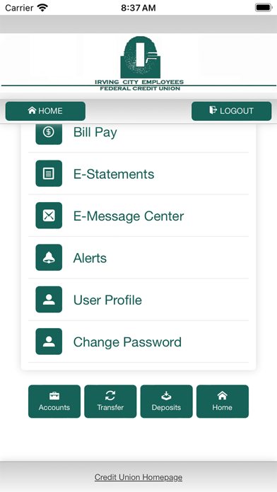 Irving City Employees FCU Screenshot