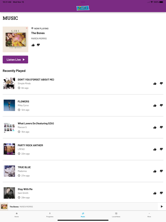 App screenshot