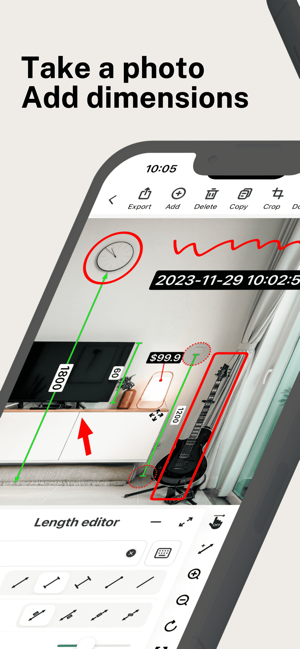 ‎SizeSnap - Markup measurements Screenshot
