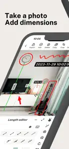 SizeSnap - Markup measurements screenshot #1 for iPhone