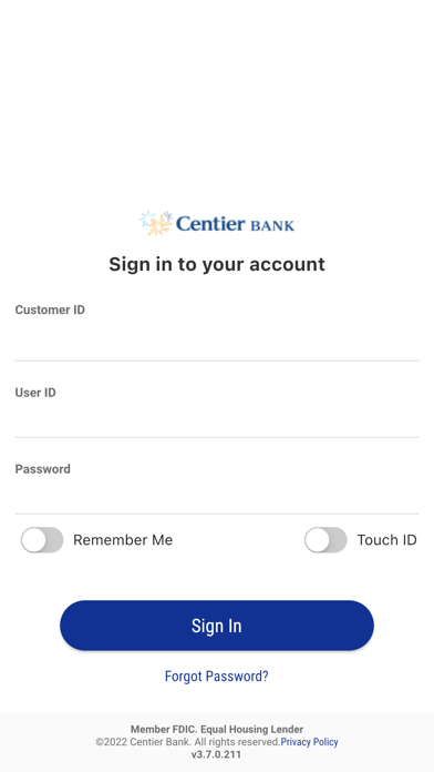 Centier Bank Business Screenshot