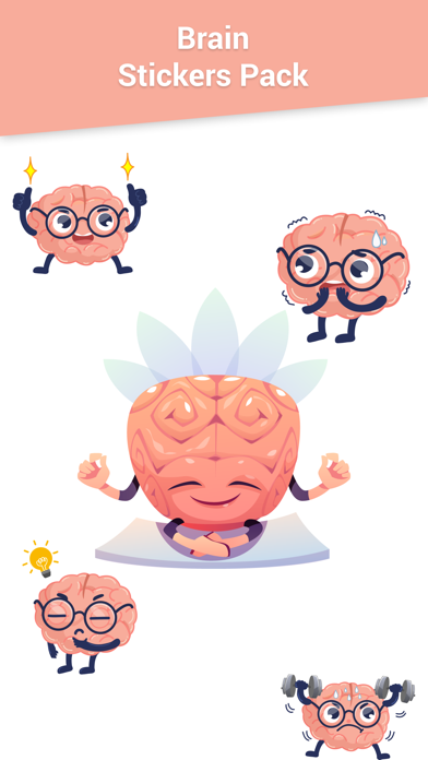 Brain Stickers for iMessage Screenshot