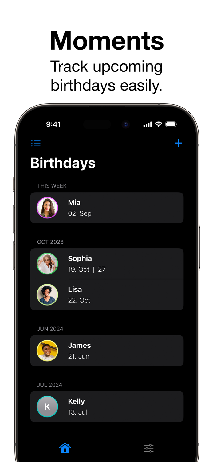 Birthday Reminder Widget and App