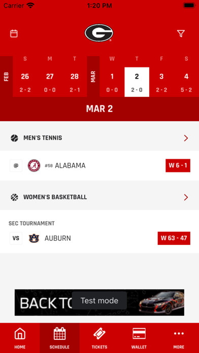 Georgia Bulldogs Screenshot