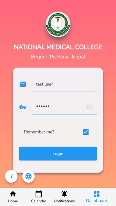 National Medical College Screenshot
