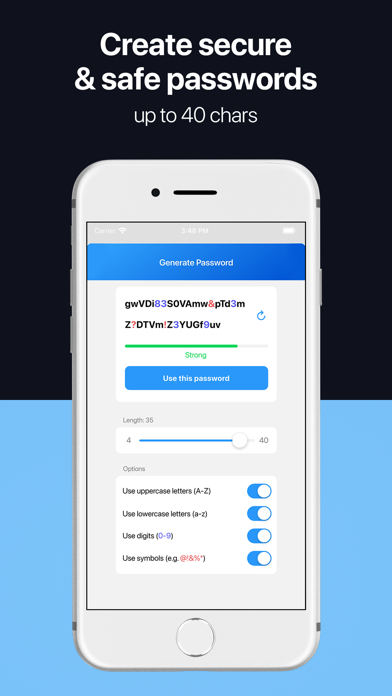 Password Manager App - SkyBox Screenshot