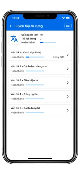 Game screenshot Luyện thi JLPT hack