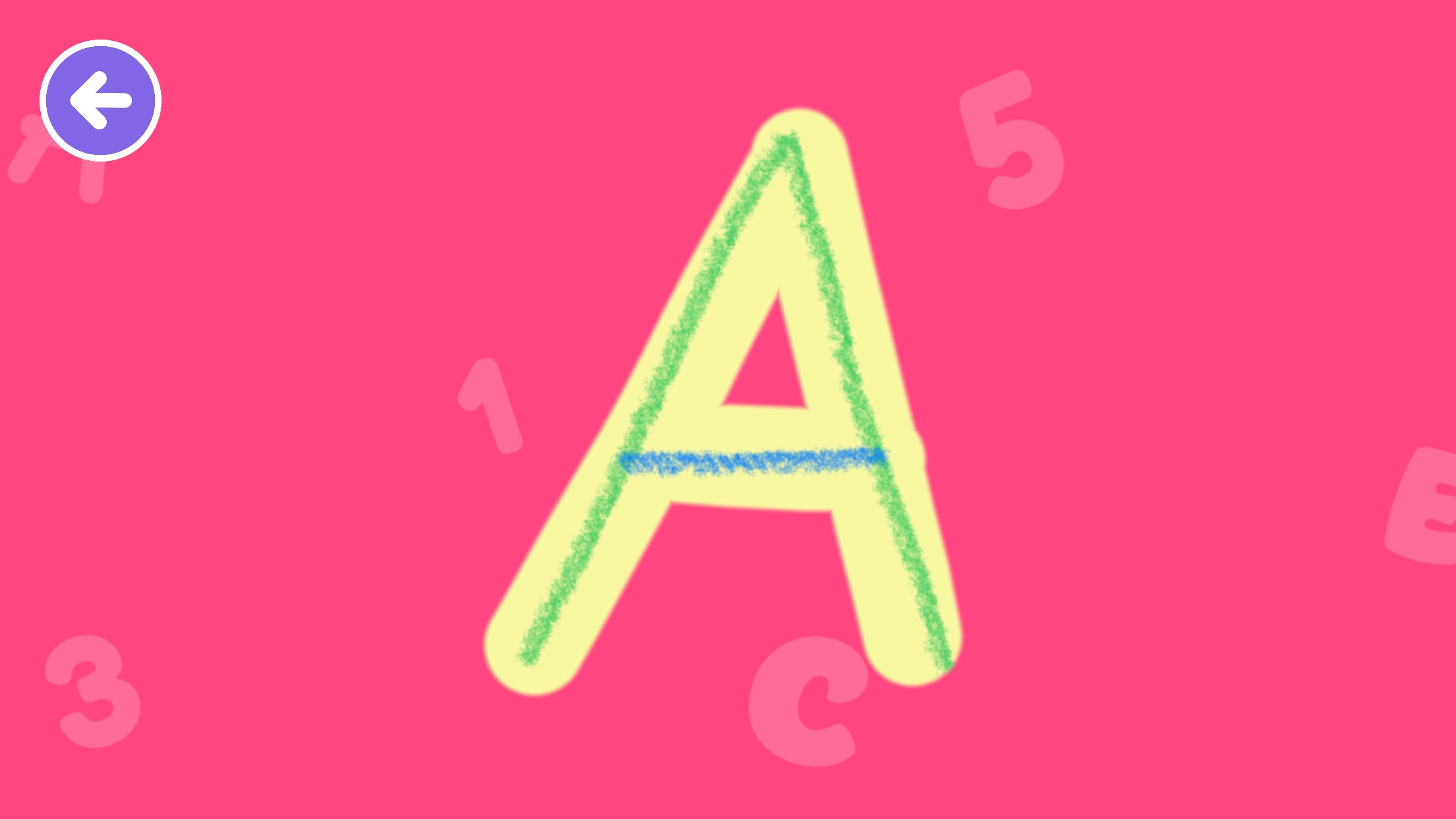 Screenshot do app ABC Alphabet Letters Tracing