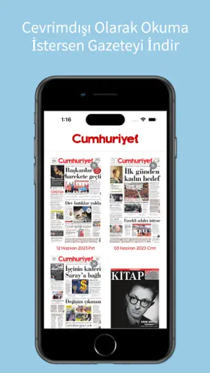 Cumhuriyet-E-Gazete iPhone Ekran Görüntüsü 5