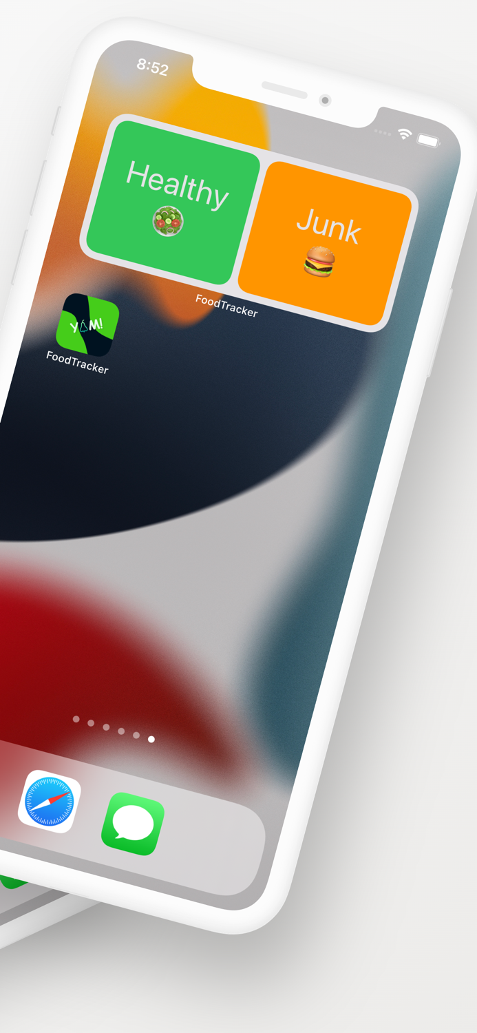 Yum - Food Tracker Widget