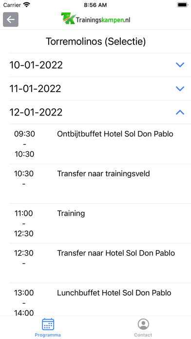 Trainingskampen.nl Screenshot