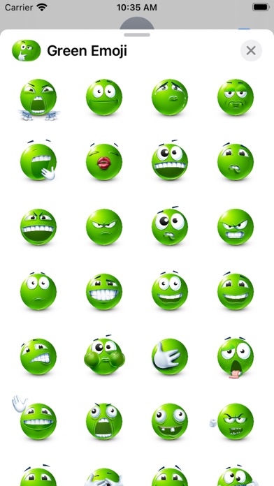Green Emoji Screenshot