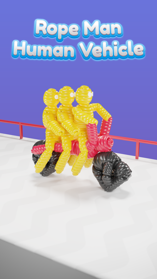 #1. Human Vehicle: Rope-man 3d run (iOS) 由: Adnan Sohail