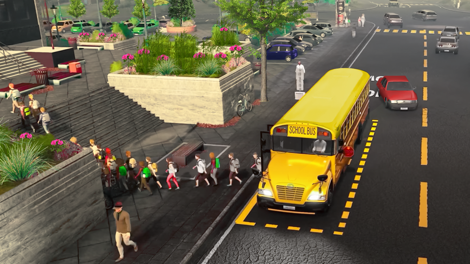 #2. School Bus Transport Simulator (iOS) 由: Farhan Bashir
