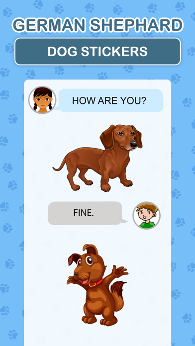 Screenshot #3 pour German Shepherd Dog Stickers