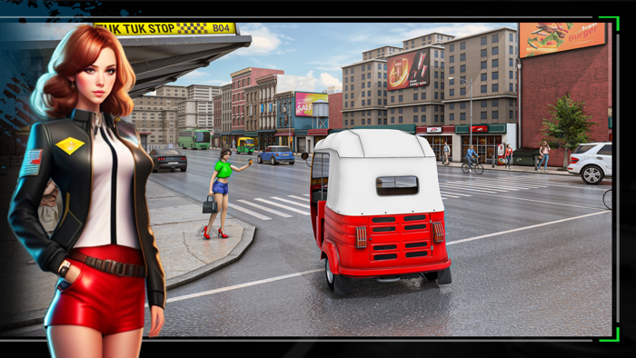 Tuk Tuk Rickshaw Driving Sim