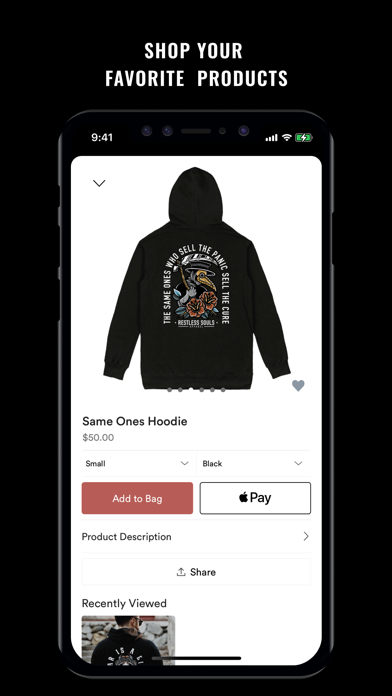 Restless Souls Apparel Screenshot
