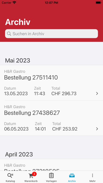 H&R Gastro-Shop Screenshot