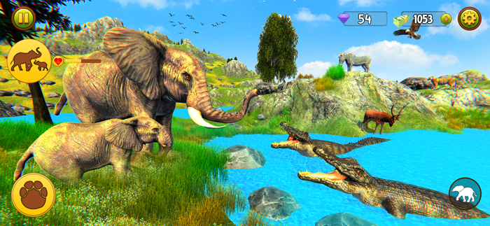 Wild Elephant Simulator Family