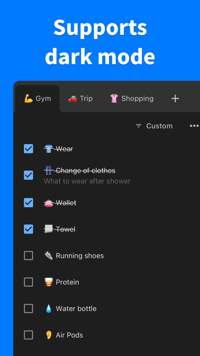 PrepList - Check your routine