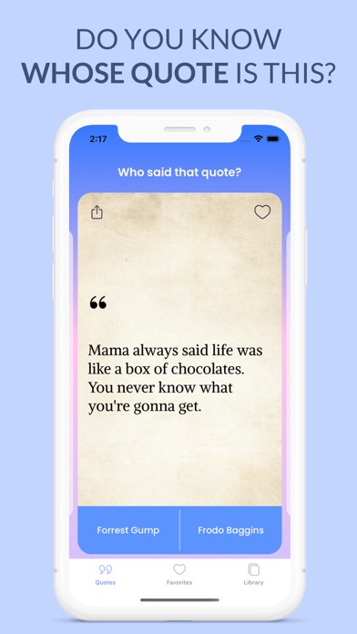 Guess whose quote? iPhone screenshot 1 - Reference app