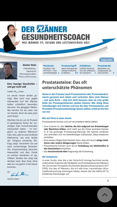 Der Männer-Gesundheitscoach Screenshot