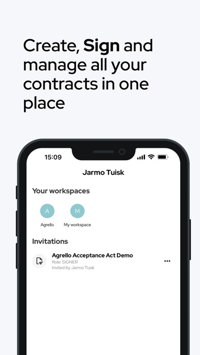 Agrello e-signatures Screenshot