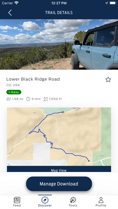 Bronco Trail App Screenshot