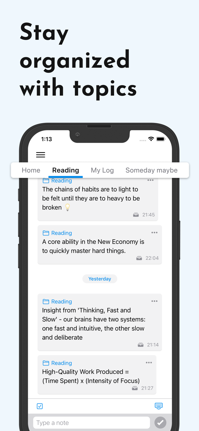 Qept Quick Notes Like Texting