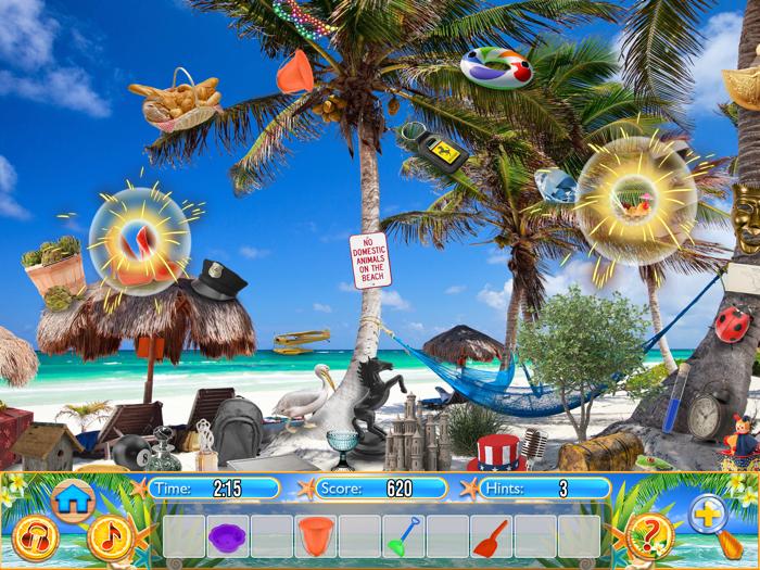 Hidden Objects Summer Beach