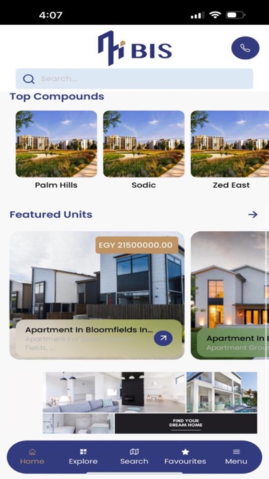 BIS Real Estate Screenshot