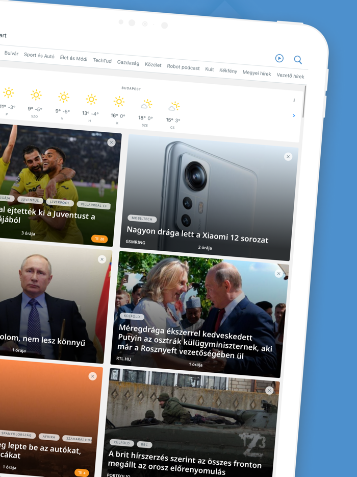 Hírstart - hírek és időjárás