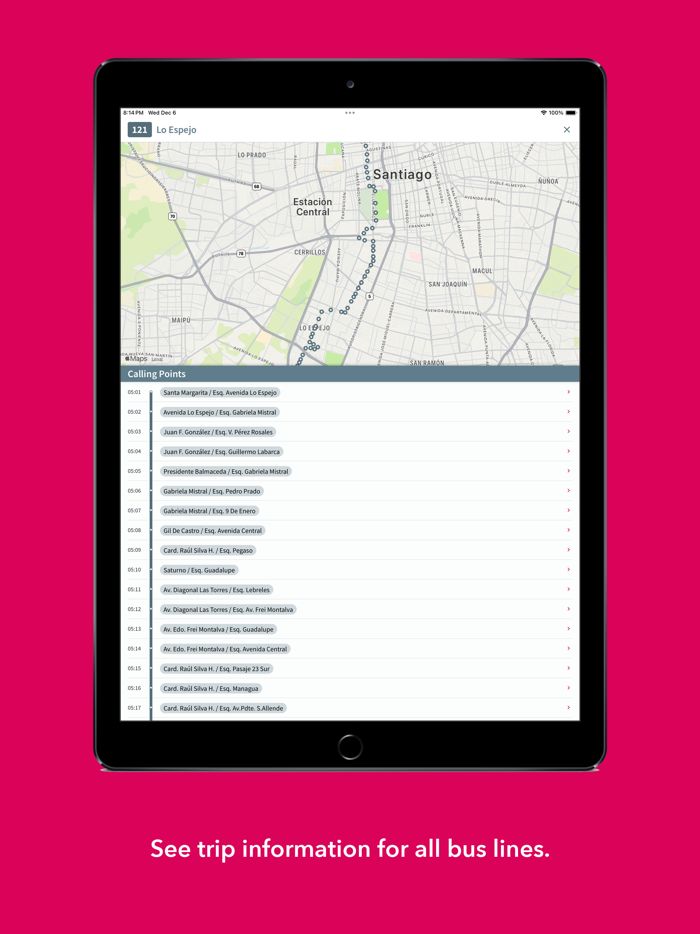 Santiago Bus Checker