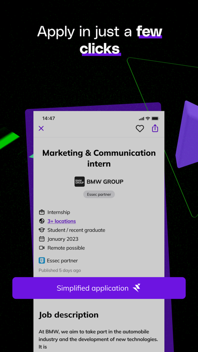 JobTeaser - jobs for students Screenshot