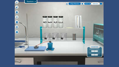 CloudLabs Chemical Reactions Screenshot