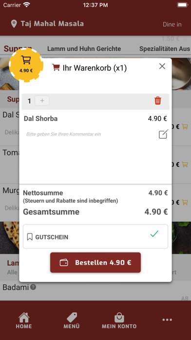 Taj Mahal Masala Screenshot